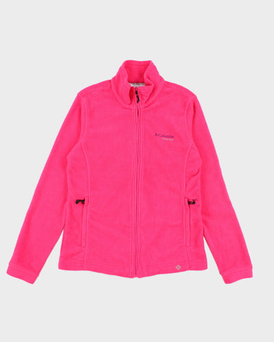 Columbia Pink Full-Zip Fleece - M