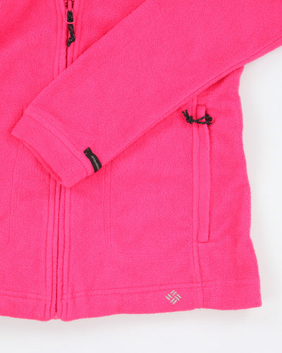 Columbia Pink Full-Zip Fleece - M