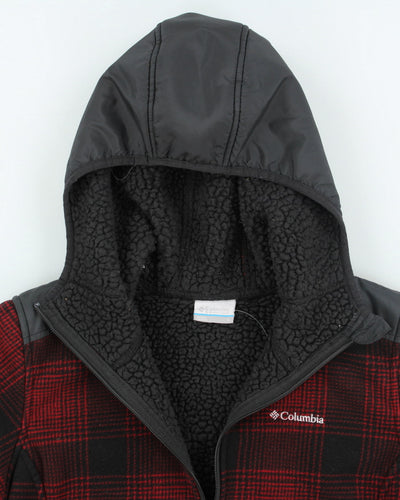 Vintage Women's Columbia Hooded Zip Up Fleece - S