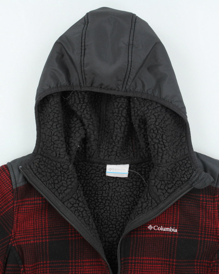 Vintage Women's Columbia Hooded Zip Up Fleece - S