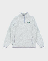 L.L.Bean Grey Quarter-Button Fleece - L