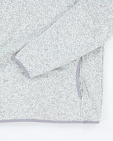 L.L.Bean Grey Quarter-Button Fleece - L