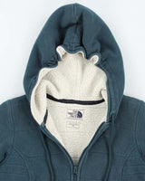 Vintage 2000's Women's The North Face Full Zip Hooded Fleece - XS