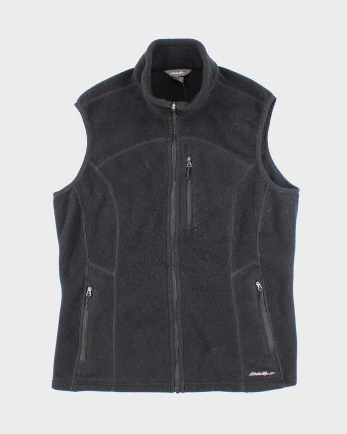 Eddie Bauer Black Sleeveless Fleece - XL