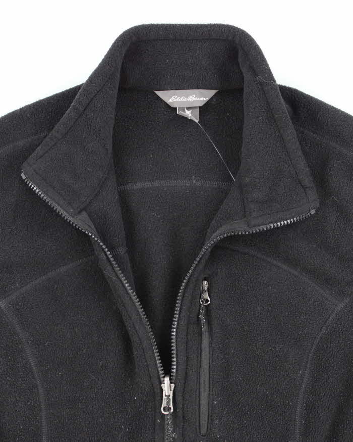 Eddie Bauer Black Sleeveless Fleece - XL