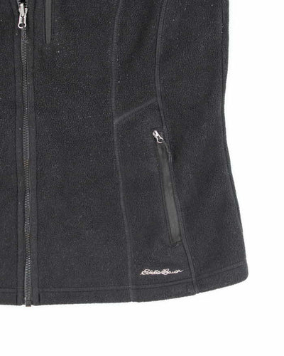 Eddie Bauer Black Sleeveless Fleece - XL