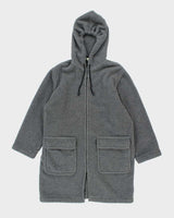 Vintage Women's Eddie Bauer Heavyweight Full Zip Hooded Fleece - M