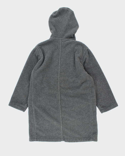 Vintage Women's Eddie Bauer Heavyweight Full Zip Hooded Fleece - M