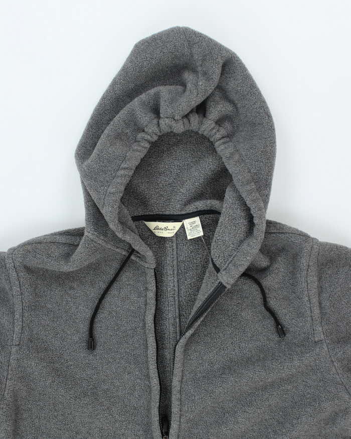 Vintage Women's Eddie Bauer Heavyweight Full Zip Hooded Fleece - M