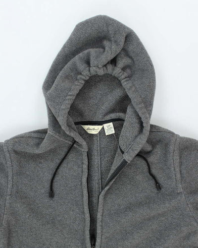 Vintage Women's Eddie Bauer Heavyweight Full Zip Hooded Fleece - M