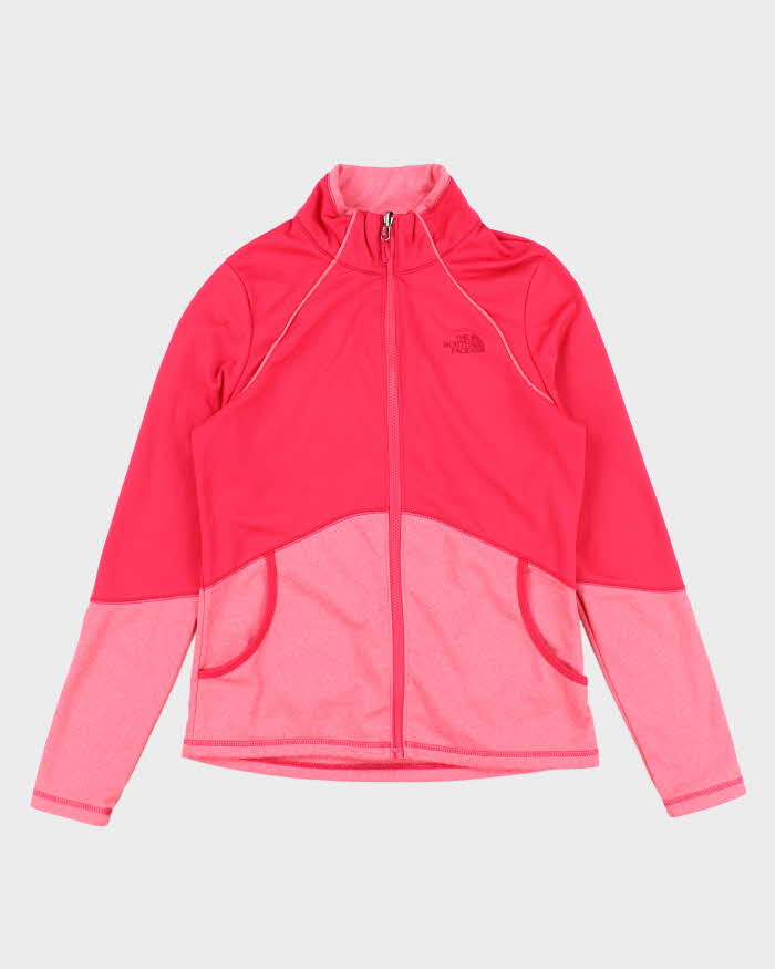 The North Face Pink Zip-Up Fleece - M