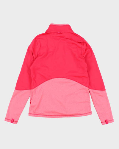 The North Face Pink Zip-Up Fleece - M