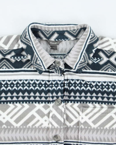 Eddie Bauer Full Button-UP Fleece - L