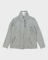 The North Face Grey Lined Hooded Fleece - L
