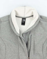 The North Face Grey Lined Hooded Fleece - L