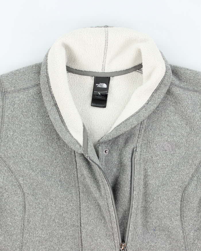 The North Face Grey Lined Hooded Fleece - L