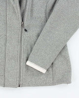 The North Face Grey Lined Hooded Fleece - L
