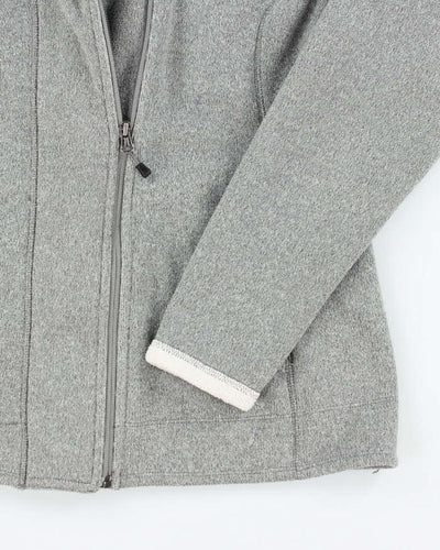 The North Face Grey Lined Hooded Fleece - L