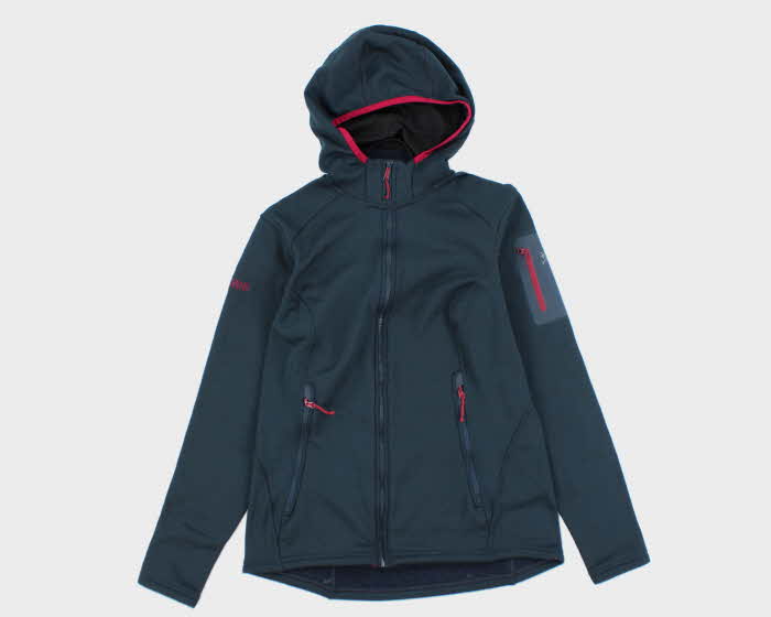 Arc'teryx Navy Full Zip Hooded Fleece - M