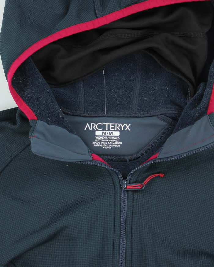 Arc'teryx Navy Full Zip Hooded Fleece - M