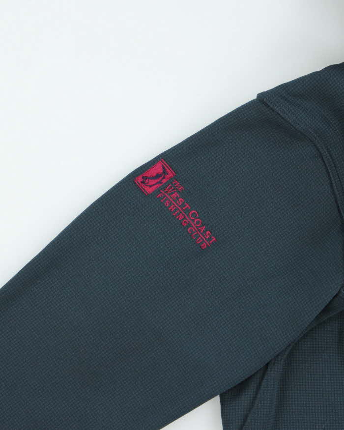 Arc'teryx Navy Full Zip Hooded Fleece - M