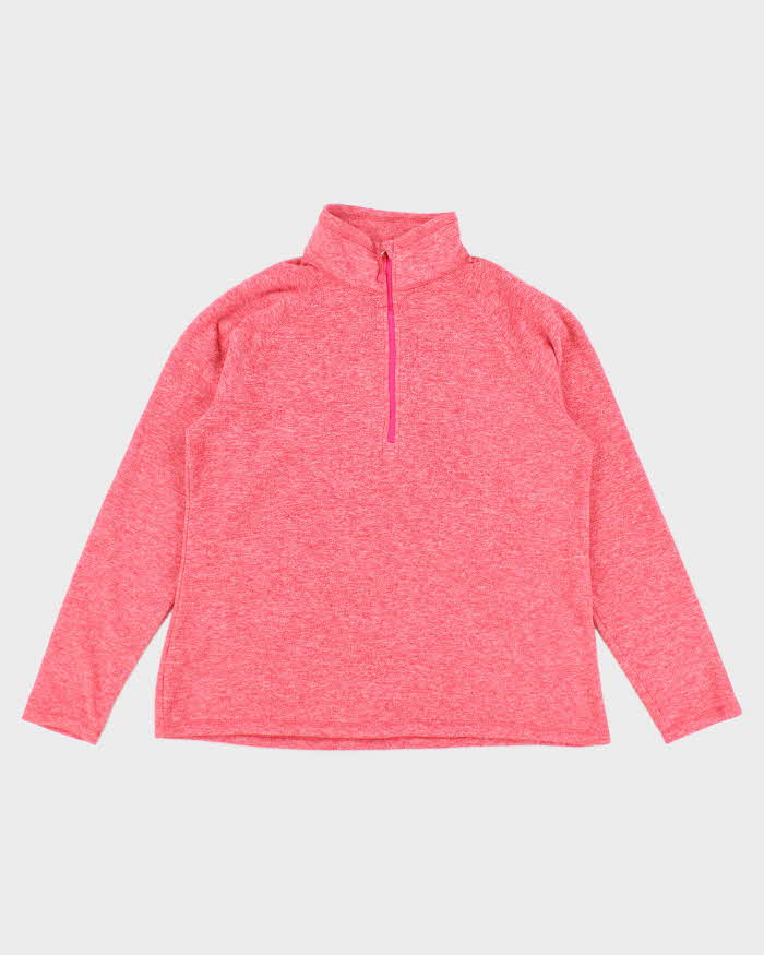 Vintage Eddie Bauer Pink Quarter-Zip Fleece - L