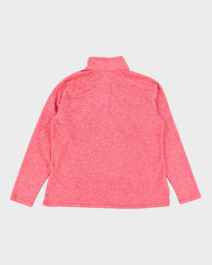 Vintage Eddie Bauer Pink Quarter-Zip Fleece - L