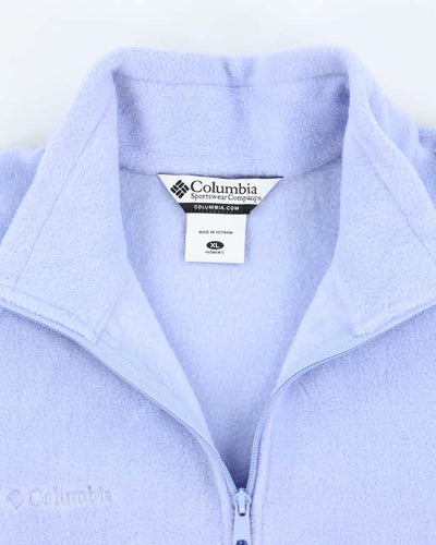 Columbia Purple Zip-Up Fleece - XL