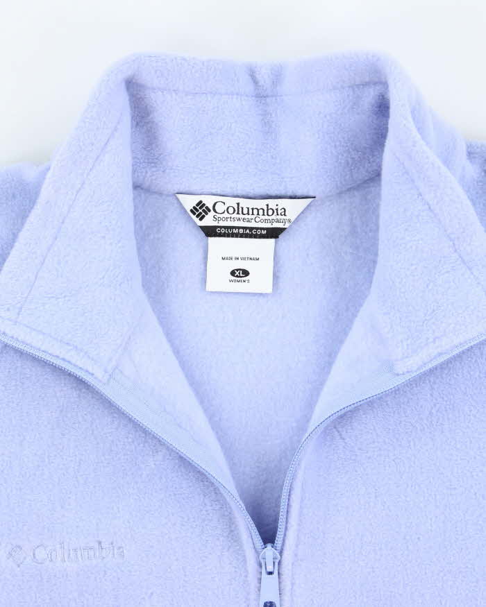 Columbia Purple Zip-Up Fleece - XL