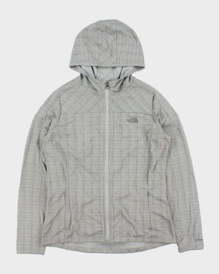 Vintage The North Face Checked Full-zip Hooded Fleece - L