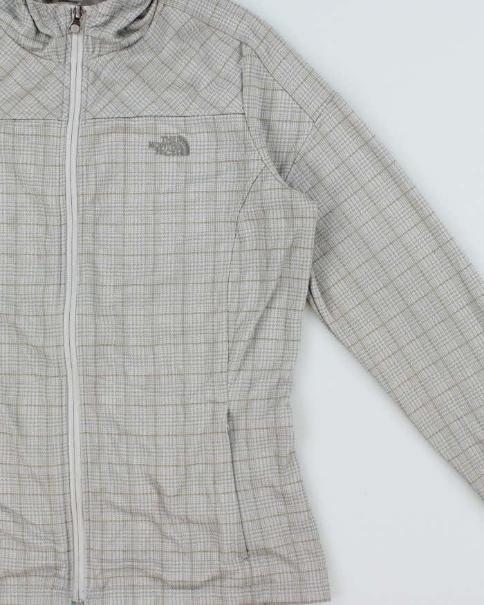 Vintage The North Face Checked Full-zip Hooded Fleece - L