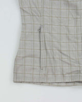 Vintage The North Face Checked Full-zip Hooded Fleece - L
