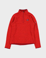 Vintage Patagonia Women's Quarter-Zip Pullover Fleece - S