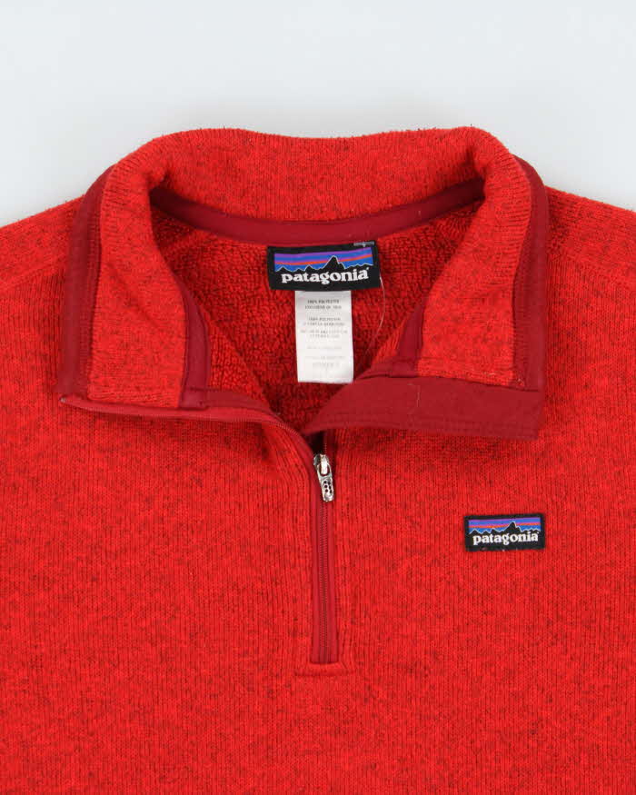 Vintage Patagonia Women's Quarter-Zip Pullover Fleece - S