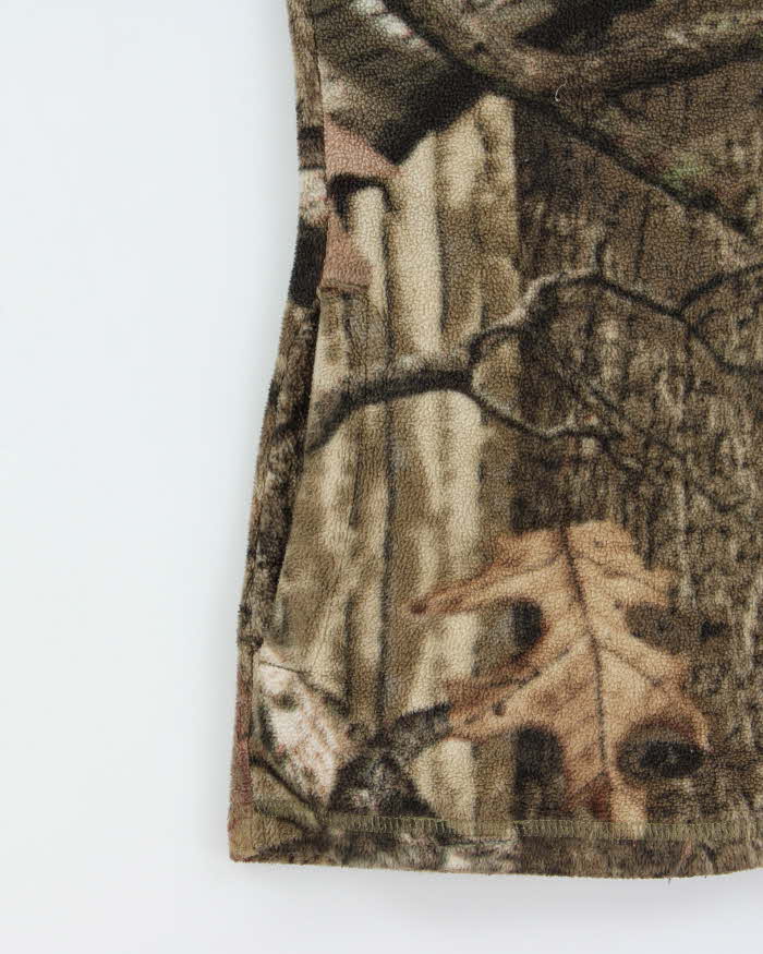 Vintage Y2K 00s Mossy Oak Break Up Infinity Women's Realtree Camo Full-Zip Fleece - M