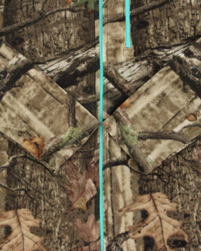 Vintage Y2K 00s Mossy Oak Break Up Infinity Women's Realtree Camo Full-Zip Fleece - M