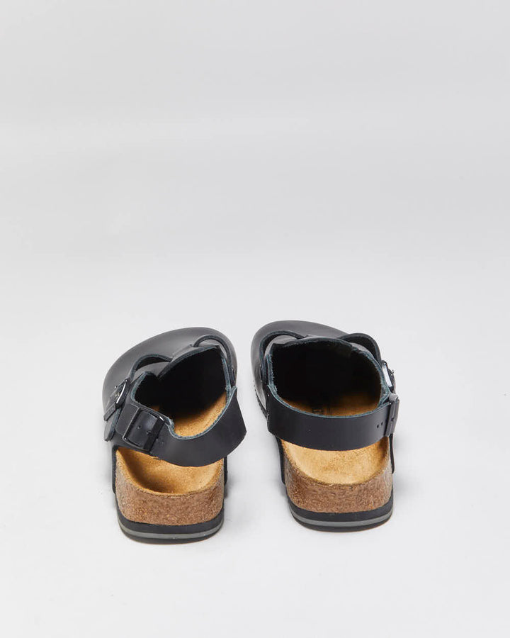Birkenstock Women's Black Natural Leather Tokio Super Grip Sandals  - UK7.5