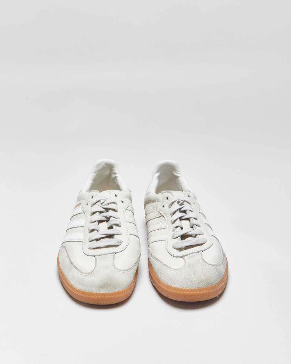 2023 Adidas Samba OG 'Aluminium Beige/Gum' Trainers - UK7.5