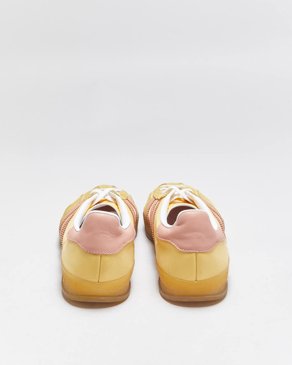2023 Adidas Women's Gazelle Indoor 'Almost Yellow, Wonder Quartz &amp; Gum' Trainers - UK7.5