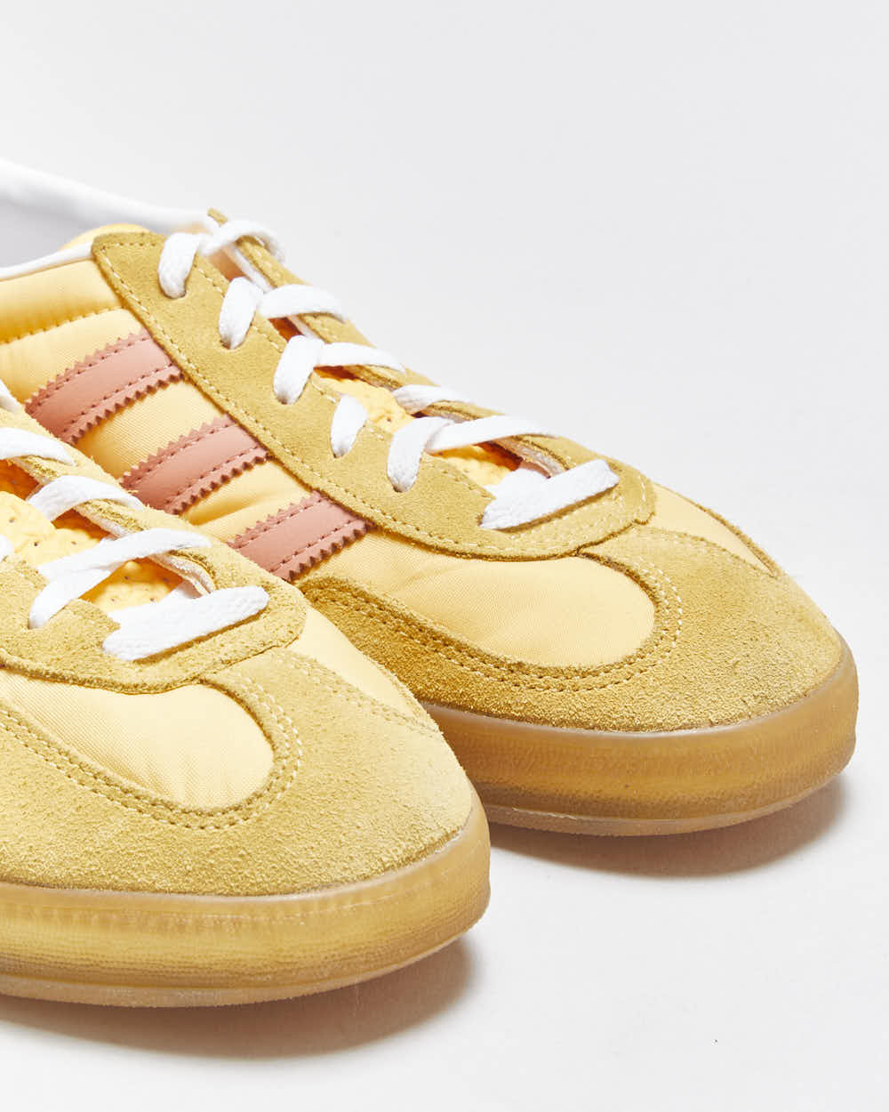 2023 Adidas Women's Gazelle Indoor 'Almost Yellow, Wonder Quartz &amp; Gum' Trainers - UK7.5