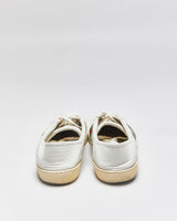 2023 Gucci Women's White Calfskin Leather Web Ace Low Trainers - UK6