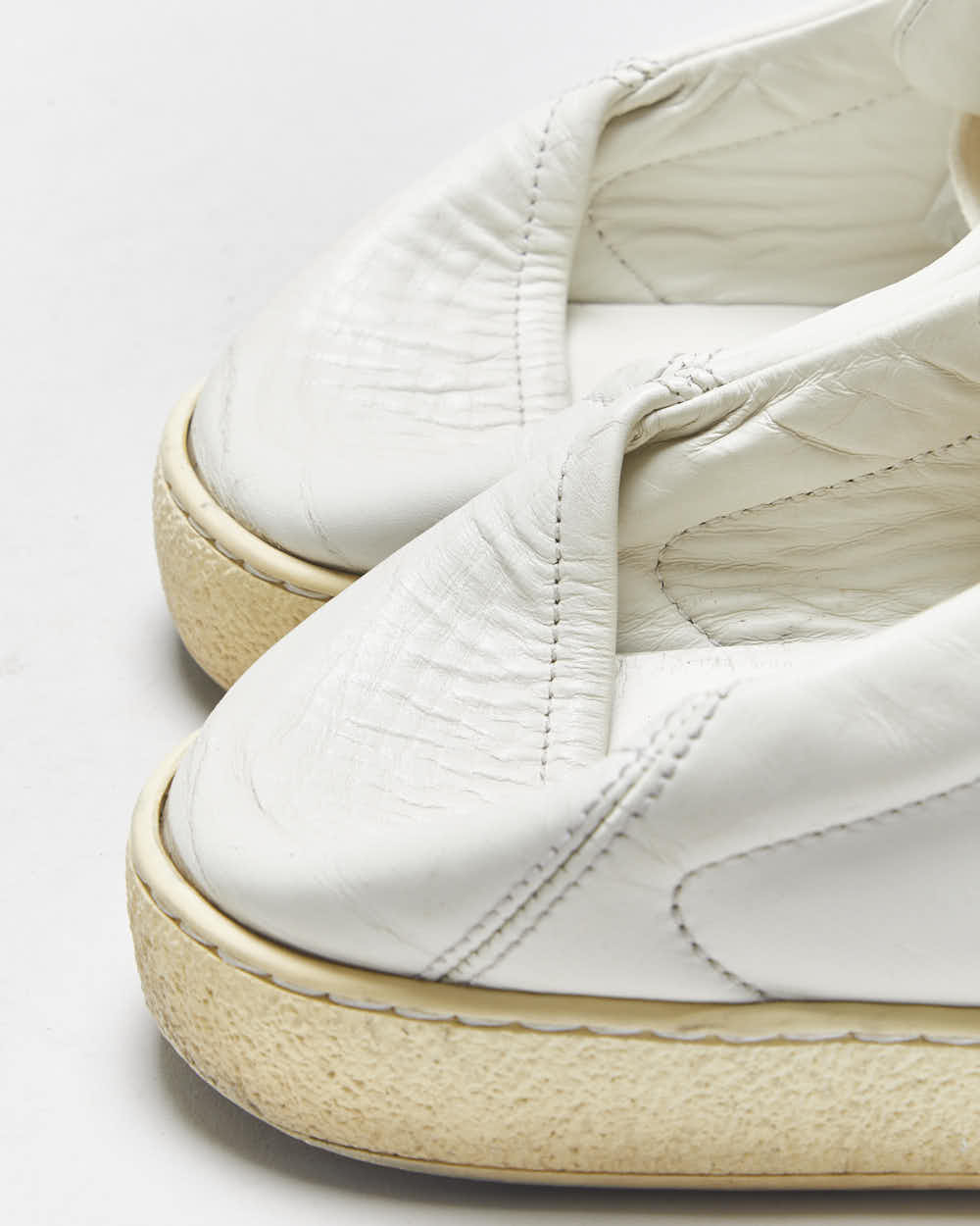 2023 Gucci Women's White Calfskin Leather Web Ace Low Trainers - UK6