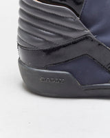 2022 Bally Women's Etman/025 Navy Rubberised / Black Patent Leather High Top Trainers - UK5.5