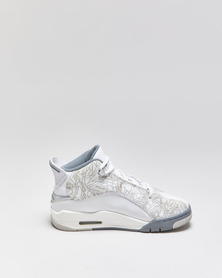 2022 Nike Air Jordan Dub Zero GS 'Laser White/Cool Grey' Trainers - UK4
