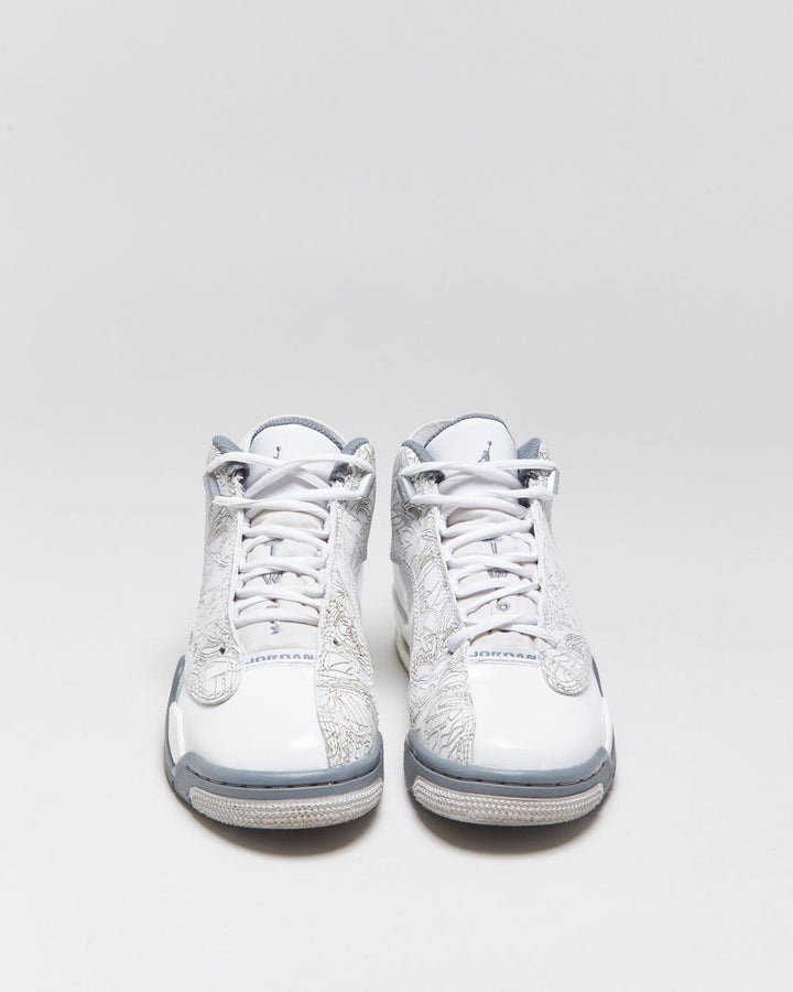 2022 Nike Air Jordan Dub Zero GS 'Laser White/Cool Grey' Trainers - UK4