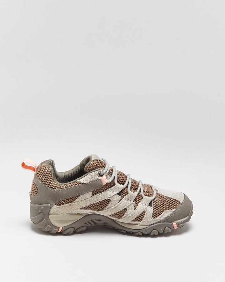 DS 2019 Merrell Women's Alverstone 'Peach/Brown' Suede Gore-Tex Trail Running Hiking Trainers - UK5.5