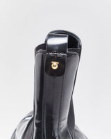 Salvatore Ferragamo Women's Varsi Black Patent Leather Chelsea Boots - UK5.5