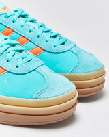 DS 2024 Adidas Gazelle Bold Mint Rush/Impact Orange Women's Platform Trainers - UK7.5