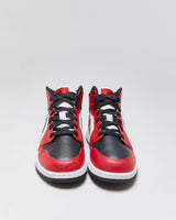 DS 2019 Nike Air Jordan 1 Mid GS Chicago Black Toe Trainers - UK6