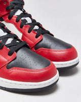 DS 2019 Nike Air Jordan 1 Mid GS Chicago Black Toe Trainers - UK6